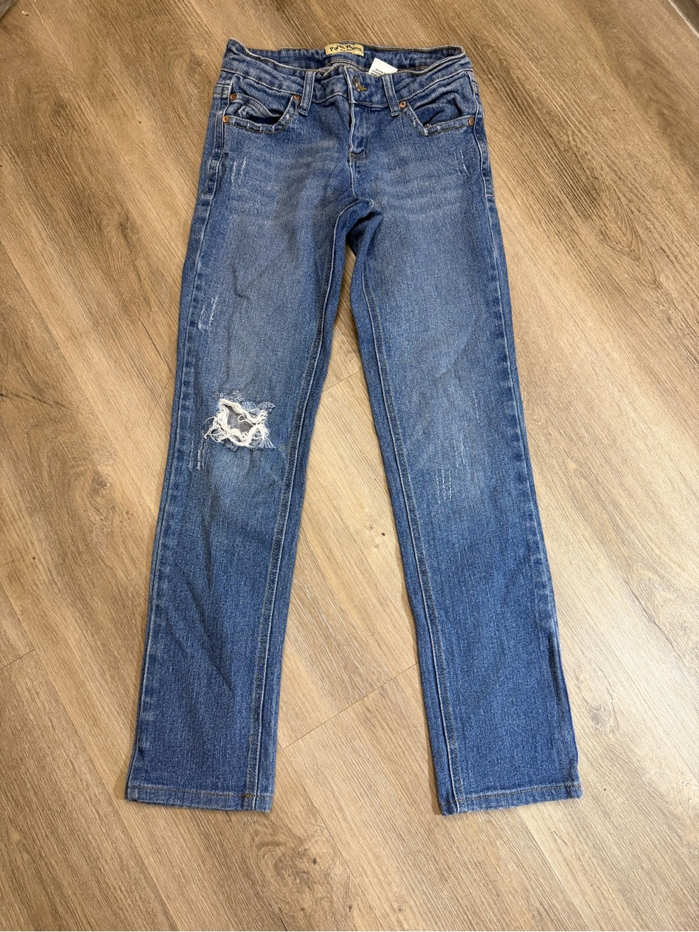 Paris Blues Distressed Straight Leg Jeans Women’s Size 3 008